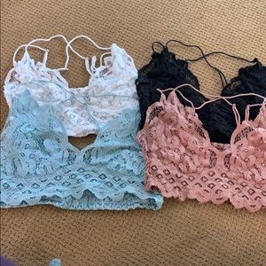 4 free people bralettes!